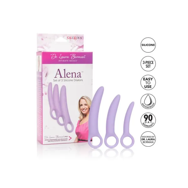 Dr, Laura Berman Alena Set mit 3 Silikon-Dilatatoren von Calexotics | Fesselliebe.de