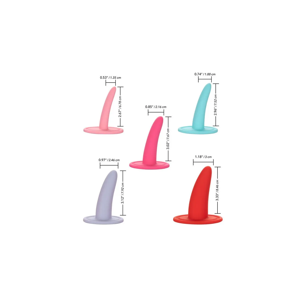 5-Teiliges Tragbares Dilator-Set von Calexotics | Fesselliebe.de