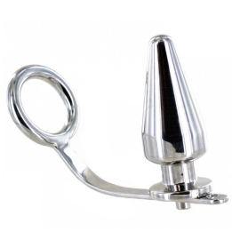 Stahlring mit Analplug 80 X 55 Mm von Metal Hard | Fesselliebe.de