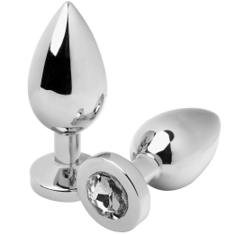 Analplug Diamant Transparent Klein 5,71 cm von Metal Hard | Fesselliebe.de