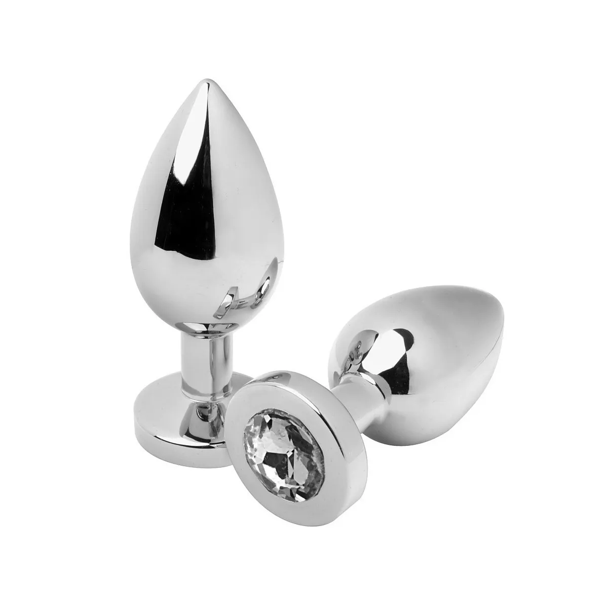 Analplug Diamant Transparent Klein 5,71 cm von Metal Hard | Fesselliebe.de