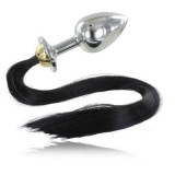 Analstecker aus Stahl mit Schwanz 8,89 cm von Metal Hard | Fesselliebe.de