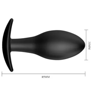 Anal Plug Silikonanker 8,5 cm Schwarz von Pretty Love Bottom