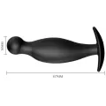 Silikon Analplug 11,7 cm Schwarz von Pretty Love Bottom