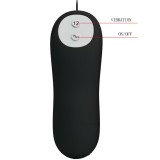 Silikon Analplug 12 Vibrationsmodi Schwarz von Pretty Love | Fesselliebe.de
