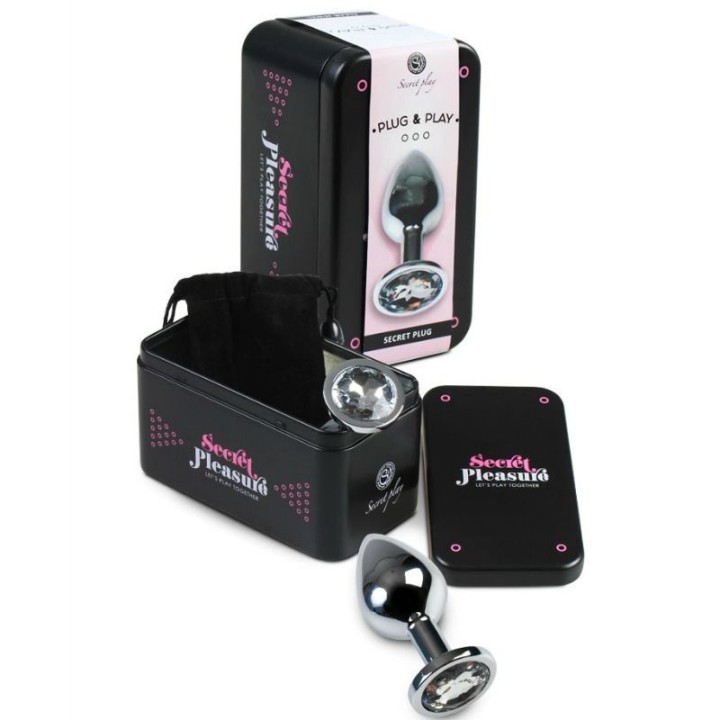 Analplug aus Transparentem Aluminium, 8 cm von Secretplay Toys | Fesselliebe.de