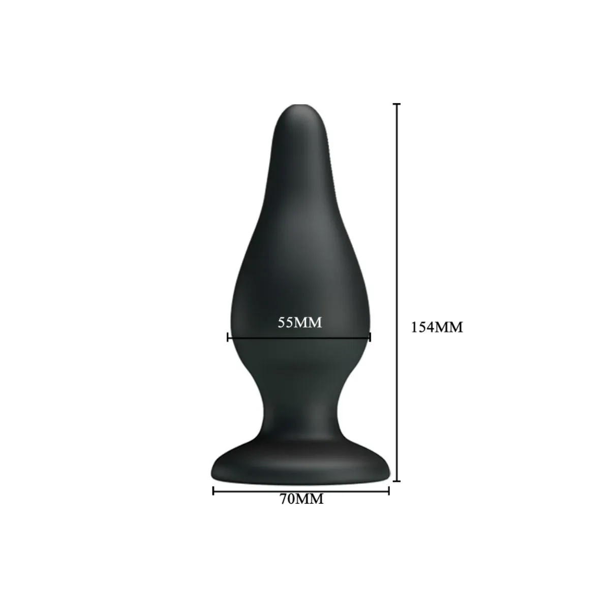 Ergonomischer Silikonstecker 15,4 cm von Pretty Love Bottom | Fesselliebe.de