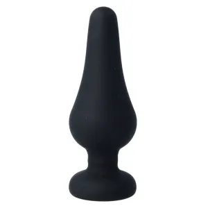 Analplug Pipo L Schwarzes Silikon 13 cm von Intense Anal Toys