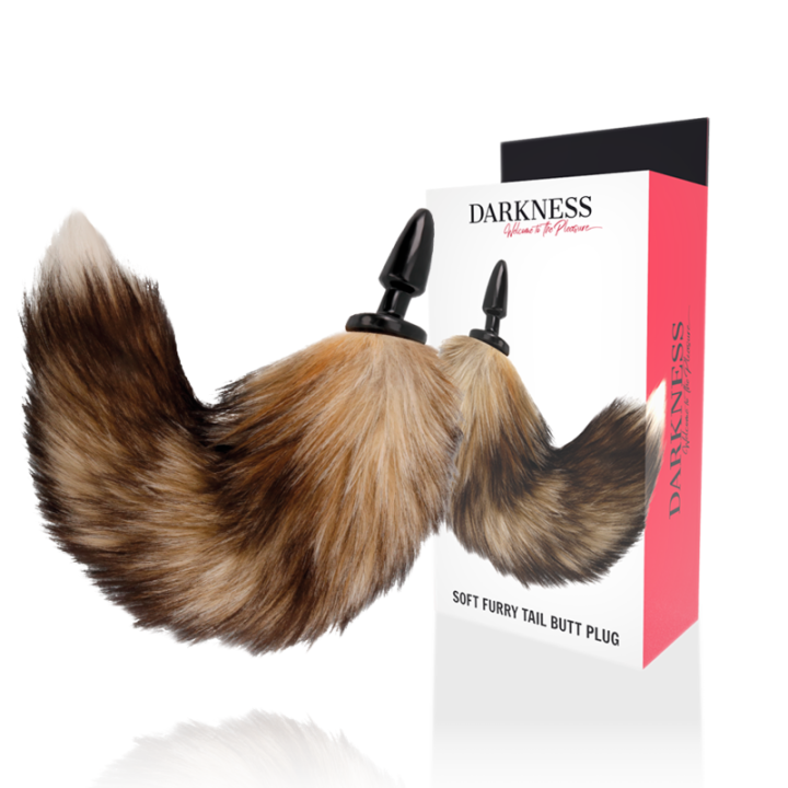 Natürlicher Schwanz mit Silikon-Analsplug 10 cm von Darkness Anal | Fesselliebe.de