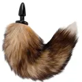 Natürlicher Schwanz mit Silikon-Analsplug 10 cm von Darkness Anal