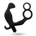 Analplug mit Doppeltem Penisring und Hoden Schwarz von Addicted Toys