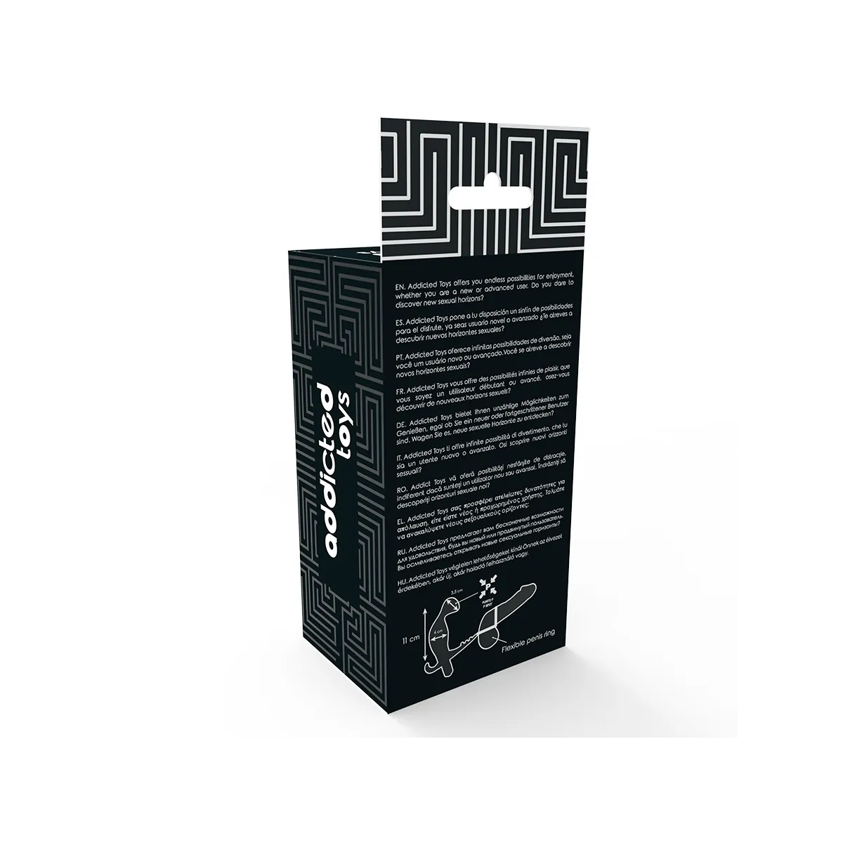 Analplug mit Doppeltem Penisring und Hoden Schwarz von Addicted Toys | Fesselliebe.de