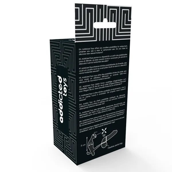 Analplug mit Doppeltem Penisring und Hoden Schwarz von Addicted Toys | Fesselliebe.de