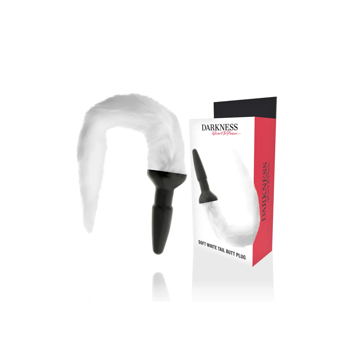 Silikon-Analsplug mit Weißem Schwanz von Darkness Anal | Fesselliebe.de