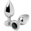 Analstecker Diamant Schwarz Mittel 7,62 cm von Metal Hard