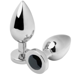Anal Plug Diamant Schwarz Klein 5,71 cm von Metal Hard | Fesselliebe.de