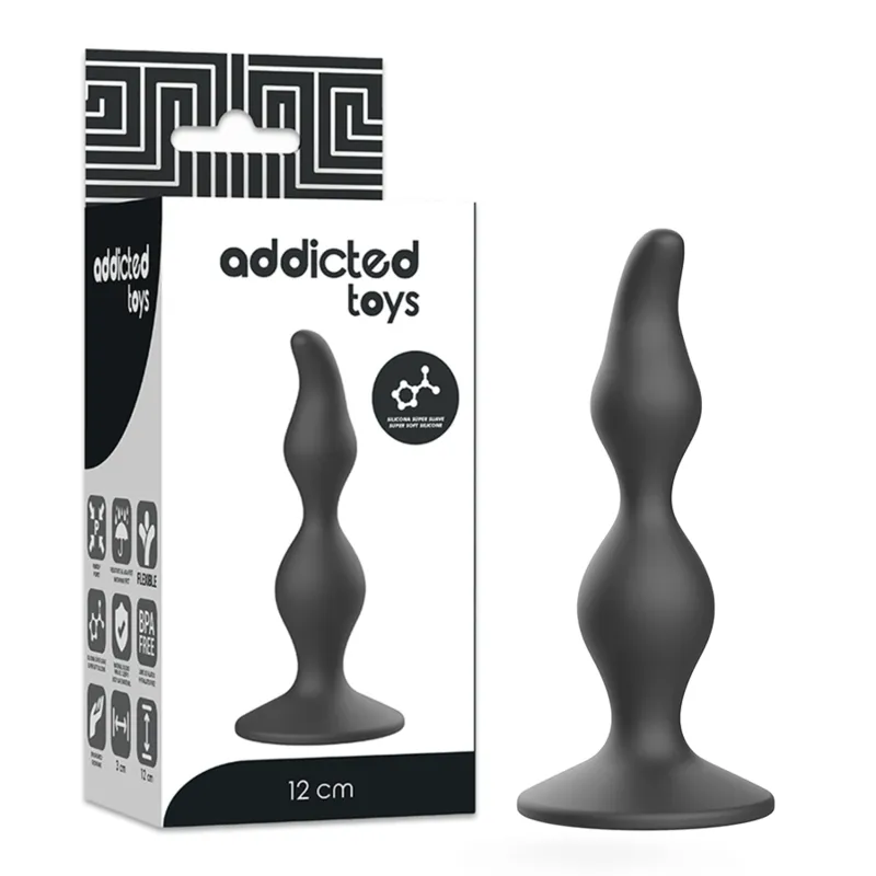 Anal Sexueller Stecker 12 cm Schwarz von Addicted Toys | Fesselliebe.de
