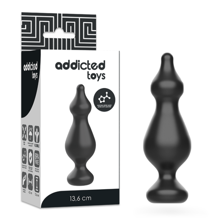 Anal Sexueller Stecker 13,6 cm Schwarz von Addicted Toys | Fesselliebe.de