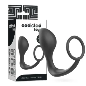 Analplug mit Schwarzem Silikonring von Addicted Toys | Fesselliebe.de
