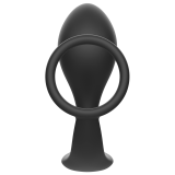 Analplug mit Schwarzem Silikonring von Addicted Toys | Fesselliebe.de