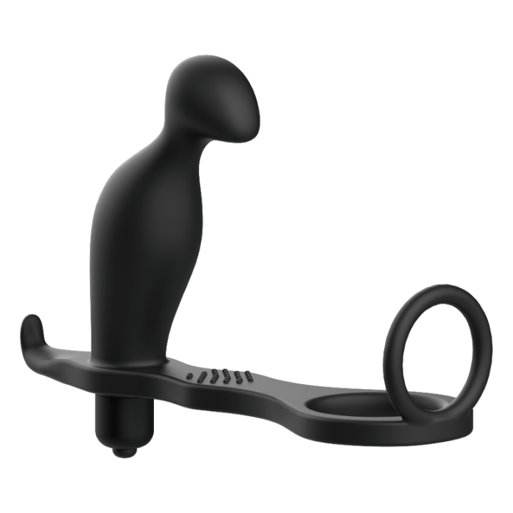 Analplug mit Schwarzem Silikonring 12 cm von Addicted Toys | Fesselliebe.de