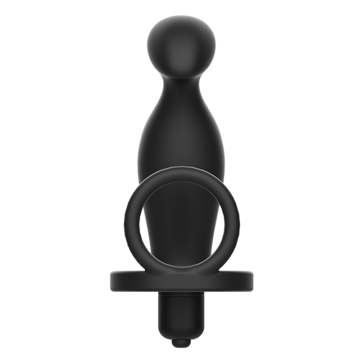 Analplug mit Schwarzem Silikonring 12 cm von Addicted Toys | Fesselliebe.de