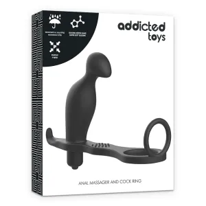 Analplug mit Schwarzem Silikonring 12 cm von Addicted Toys