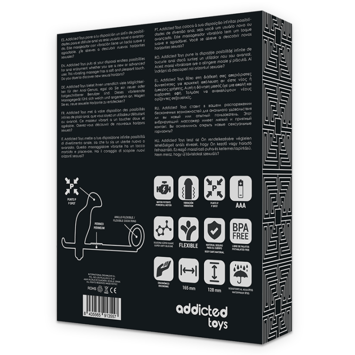 Analplug mit Schwarzem Silikonring 12 cm von Addicted Toys | Fesselliebe.de