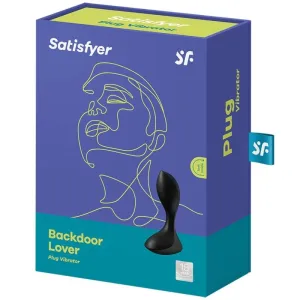 Backdoor Lover Roter Anal Vibrator Stecker Schwarz von Satisfyer Plugs