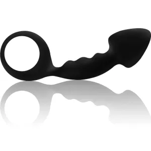 Gerippter Analplug mit Ring von Ohmama Anal