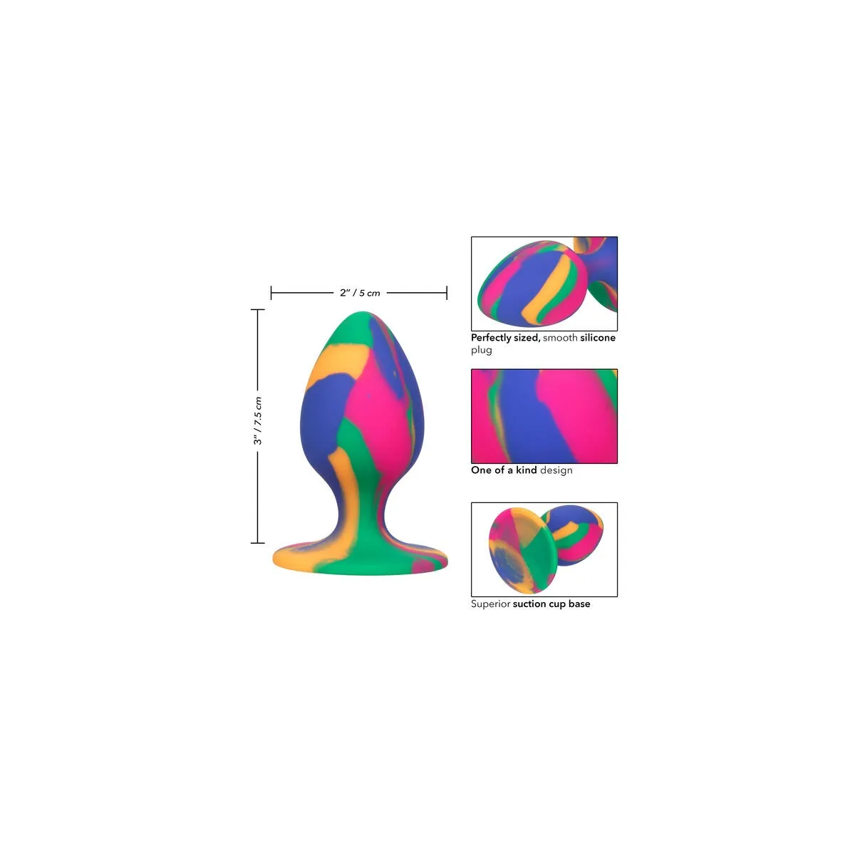 Cheeky Medium Tie-Dye Plug Anal von Calexotics | Fesselliebe.de