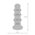 Buttocks der Strahlende Glas-Buttplug von Toyjoy