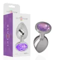 Analplug aus Aluminiummetall mit Violettem Kristall, Grösse S von Intense Anal Toys