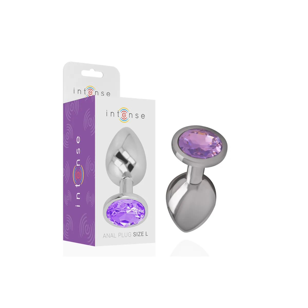Analplug aus Aluminiummetall mit Violettem Kristall, Grösse S von Intense Anal Toys | Fesselliebe.de