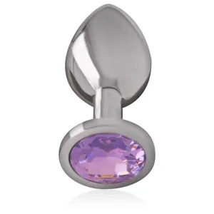 Analplug aus Aluminiummetall mit Violettem Kristall, Grösse M von Intense Anal Toys