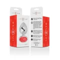 Analstecker aus Aluminiummetall mit Rotem Kristall, Grösse S von Intense Anal Toys