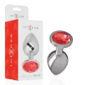 Metall-Analstecker mit Roten Kristall Grösse M von Intense Anal Toys
