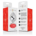Analplug aus Aluminiummetall mit Rotem Kristall, Grösse L von Intense Anal Toys