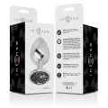 Analplug aus Aluminiummetall mit Schwarzem Glas, Grösse L von Intense Anal Toys