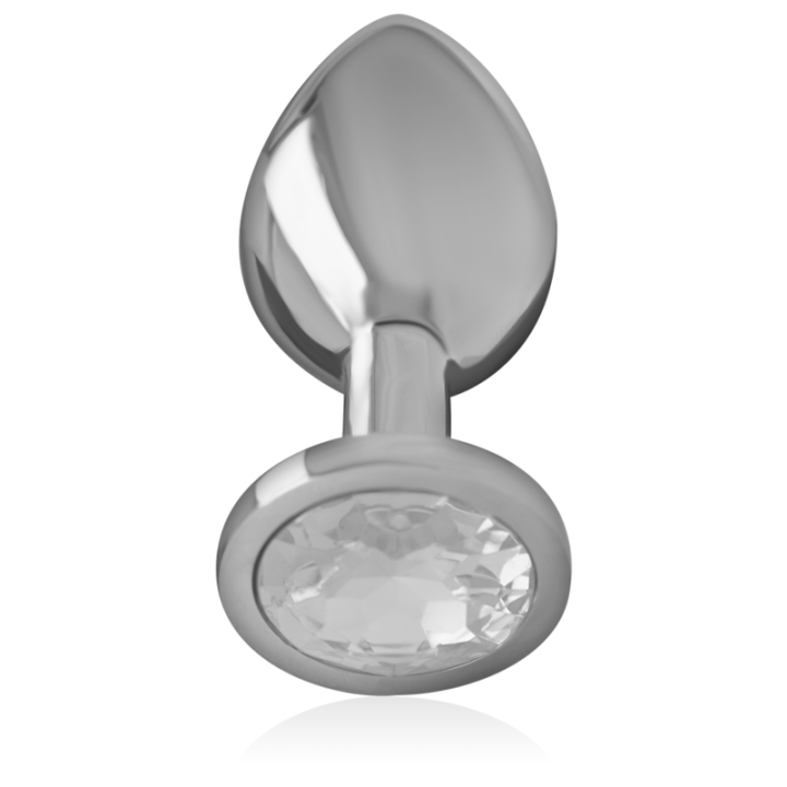 Analplug aus Aluminiu Mmetall mit Silbernem Kristall, Grösse S von Intense Anal Toys | Fesselliebe.de