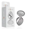 Aluminium-Metall-Analsplug mit Silbernem Kristall, Grösse M von Intense Anal Toys