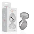 Analplug aus Aluminiu Mmetall mit Silbernem Kristall, Grösse L von Intense Anal Toys