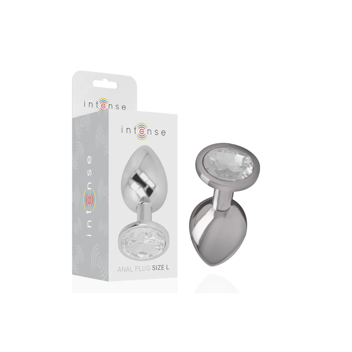 Analplug aus Aluminiu Mmetall mit Silbernem Kristall, Grösse L von Intense Anal Toys | Fesselliebe.de