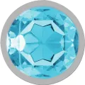 Analstecker aus Aluminiummetall mit Blauem Kristall, Grösse S von Intense Anal Toys