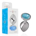 Analplug aus Aluminiummetall mit Blauem Glas, Grösse M von Intense Anal Toys