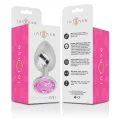 Analplug aus Aluminiummetall mit Rosa Kristall, Grösse L von Intense Anal Toys