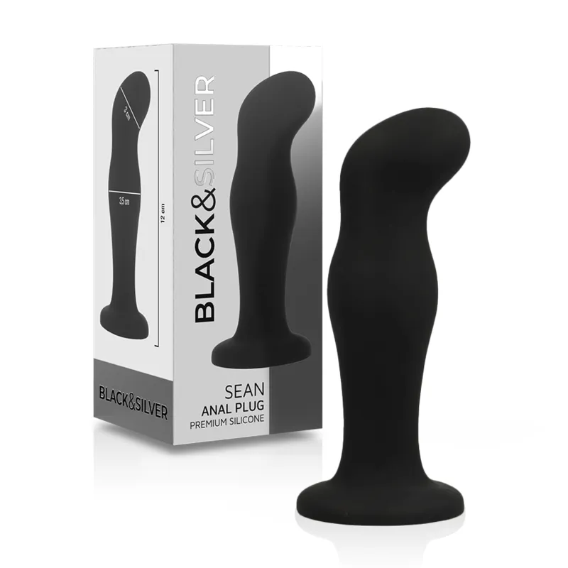 Sean Plug Anal Premium Silikon Schwarz von Black&Silver | Fesselliebe.de