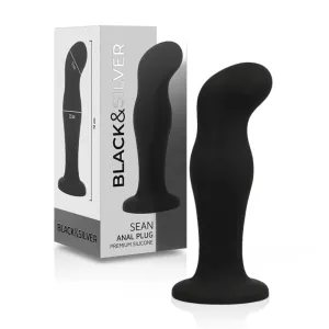 Sean Plug Anal Premium Silikon Schwarz von Black&Silver | Fesselliebe.de