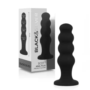 Scott Premium Silikon Analplug Schwarz von Black&Silver | Fesselliebe.de