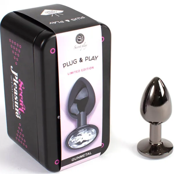 Gunmetal Butt Plug Kleine Grösse 7 cm von Secretplay Toys | Fesselliebe.de